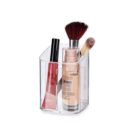 Organizador de Cosmética Cuadrado Alto 3 Huecos