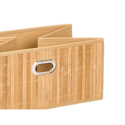 Organizador Cuadrado Bambú Beige 31x31cm