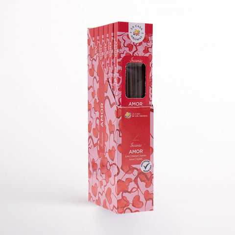 Pack 20 Varillas de Incienso Aroma Amor
