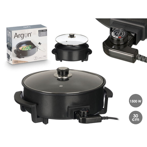 Paellera Eléctrica 30cm Diámetro 1500W Argón