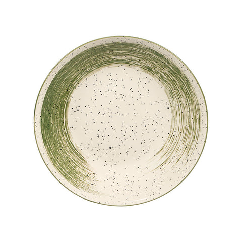 Plato Hondo Patinado Verde 20,5cm