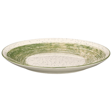 Plato Llano Patinado Verde 26cm