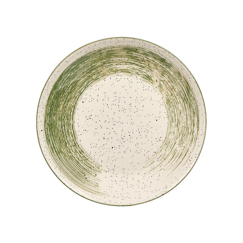 Plato Llano Patinado Verde 26cm