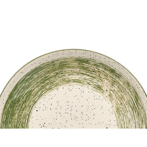 Plato Llano Patinado Verde 26cm