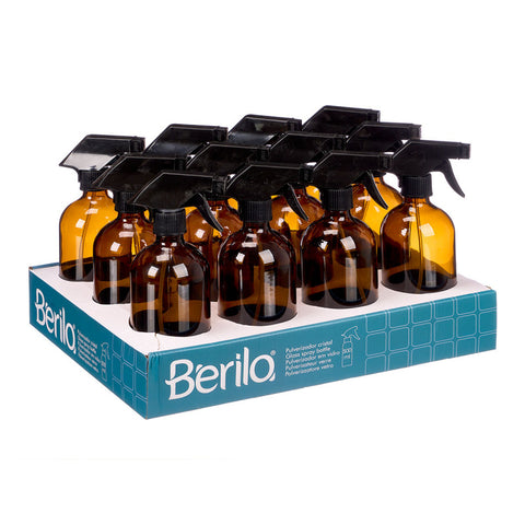 Pulverizador de Cristal Redondo Marrón 500ml