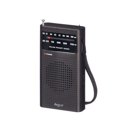 Radio Bolsillo Pilas AM FM Negra