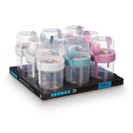 Recipiente Plástico Cubiertos 1100ml