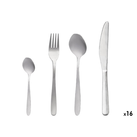 Set 16 Cubiertos Acero Inoxidable
