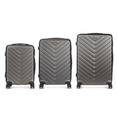 Set 3 Maletas Escama ABS Gris Oscuro marca Fielhogar