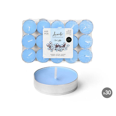 Set 30 Velas Algodón 3 Horas