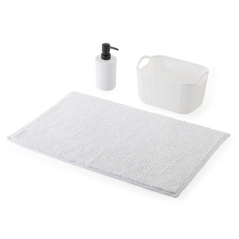 Set 3 Piezas de Baño Blanco