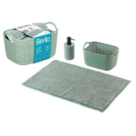 Set 3 Piezas de Baño Verde