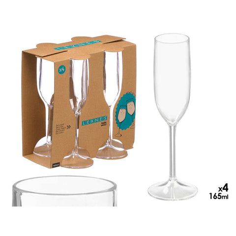 Set 4 Copas Cava 165ml Acrílico