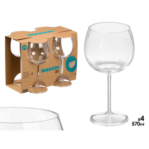 Set 4 Copas 570ml Acrílico