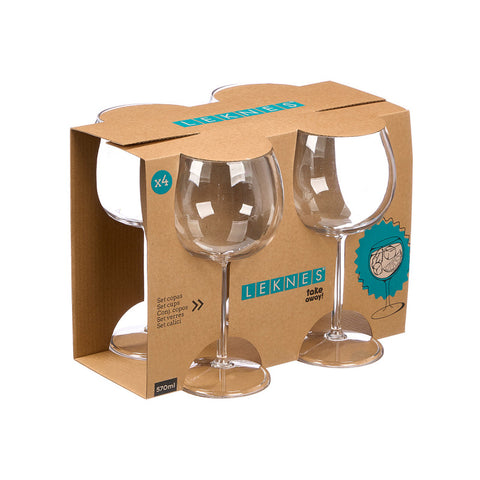 Set 4 Copas 570ml Acrílico