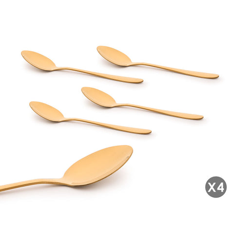 Set 4 Cucharillas Doradas