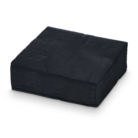 Set 50 Servilletas 33x33cm 17 Gramos Negras