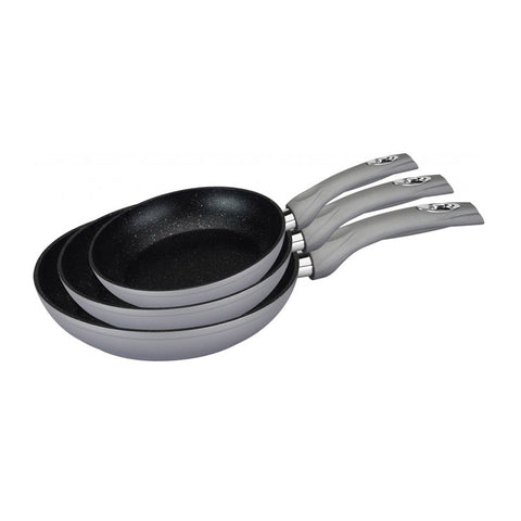 Juego 3 Sartenes Plateadas 20-24-28cm Royalty Line