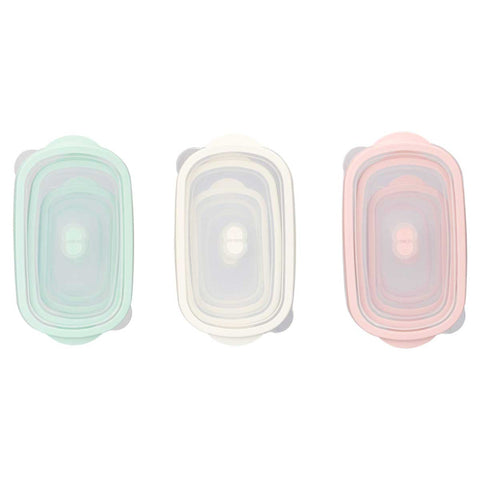 Lot de 5 boîtes à lunch assorties, 3 couleurs, 200-400-800-1750-2800 ml