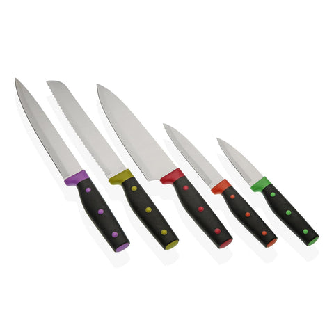Set 5 Cuchillos con Stand Acero Inoxidable