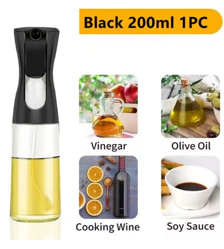 Pulverizador de Aceite Negro 200ml