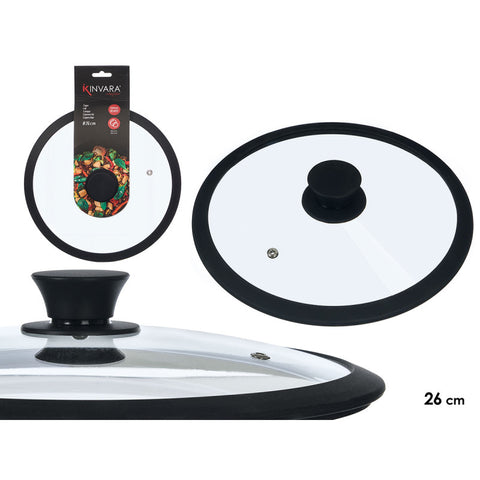Tapa Cristal Silicona 26cm diam