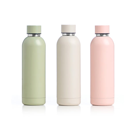 Termo Base Acero 500ml surtido 3 colores claros