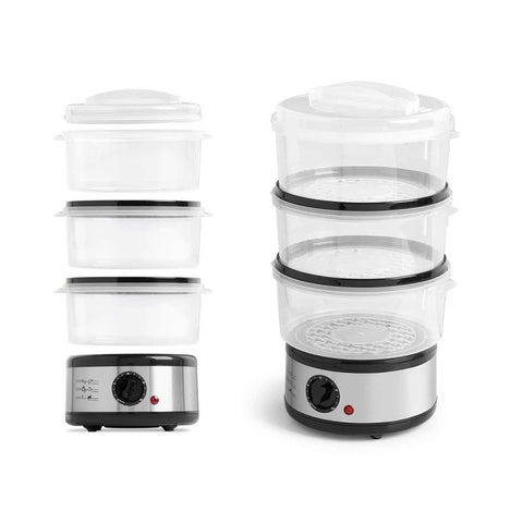 Vaporera 3 Niveles Acero 500W 2,5 Litros Argón