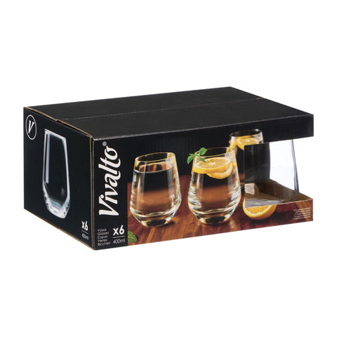 Pack 6 Vasos Cónicos 400ml