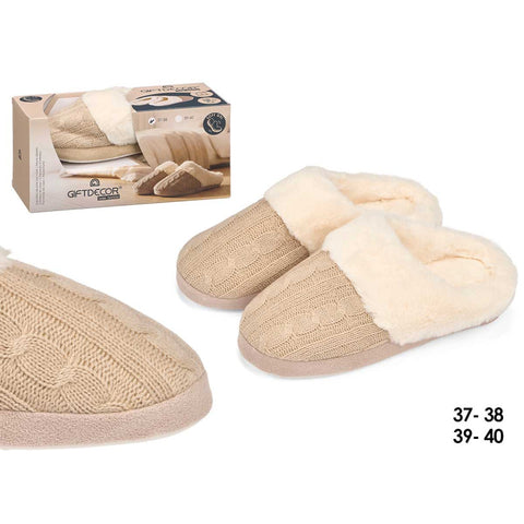 Zapatillas Estar por Casa Mujer Beige