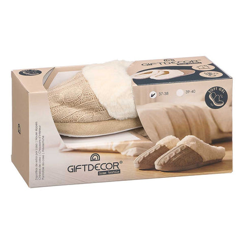 Zapatillas Estar por Casa Mujer Beige