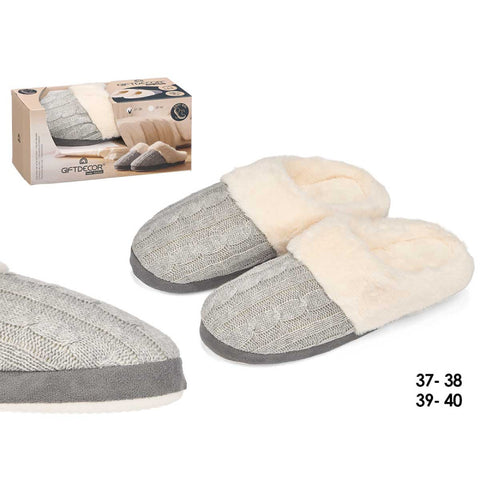 Zapatillas Estar por Casa Mujer Gris