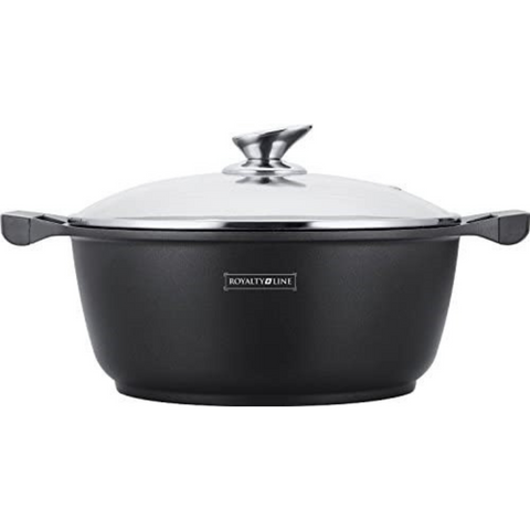 Cacerola con Tapa de Cristal 30cm 7 Litros Royalty Line