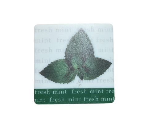 Set de 12 Posavasos Plástico Perfumados de Menta Fresca