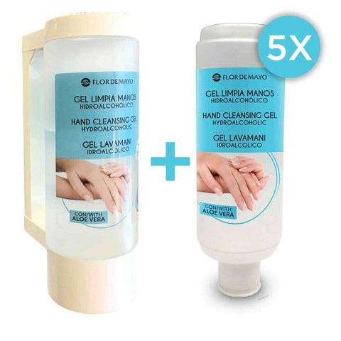 Dispensador Pared + 5 Geles 400ml