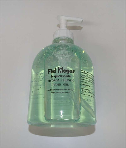 Gel Hidroalcohólico 500ml Dosificador FielHogar Aroma Mentolado