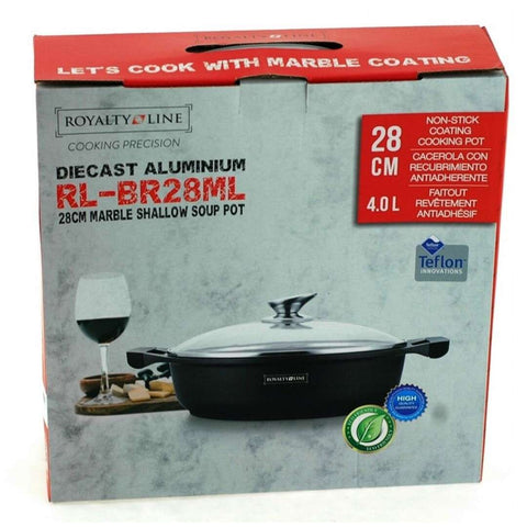 Cacerola Baja Antiadherente 28cm 4.0 LTRS