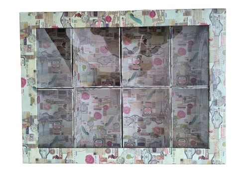CAJA CON TAPA Y 8 DEPARTAMENTOS 38.5 X 29 X 7