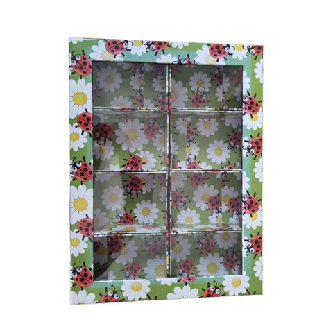 CAJA CON TAPA Y 8 DEPARTAMENTOS 38.5 X 29 X 7