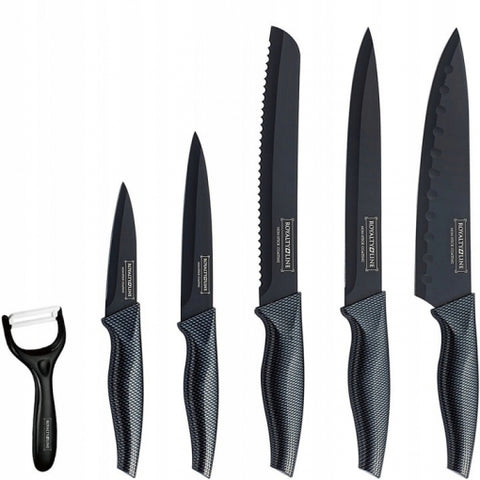 Set Juego De Cuchillos de Carbono 6 Piezas Royalty Line 